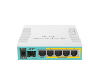 MIKROTIK hEX PoE RB960PGS (1xWAN 1xSFP 4xLAN) 4xPoE RB960PGS Passive PoE - 648454 - zdjęcie 1